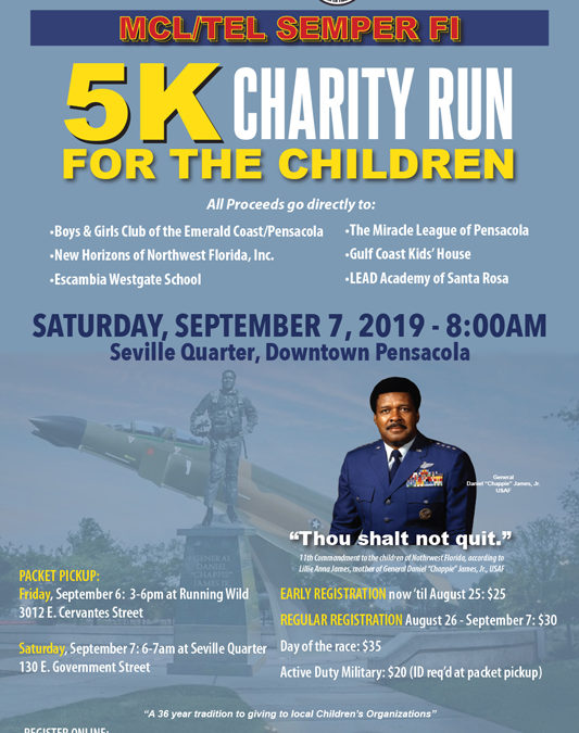 5k races near me | TEL MCL 5k Semper Fi 5k Charity Run | September 7 2019 | Pensacola FL